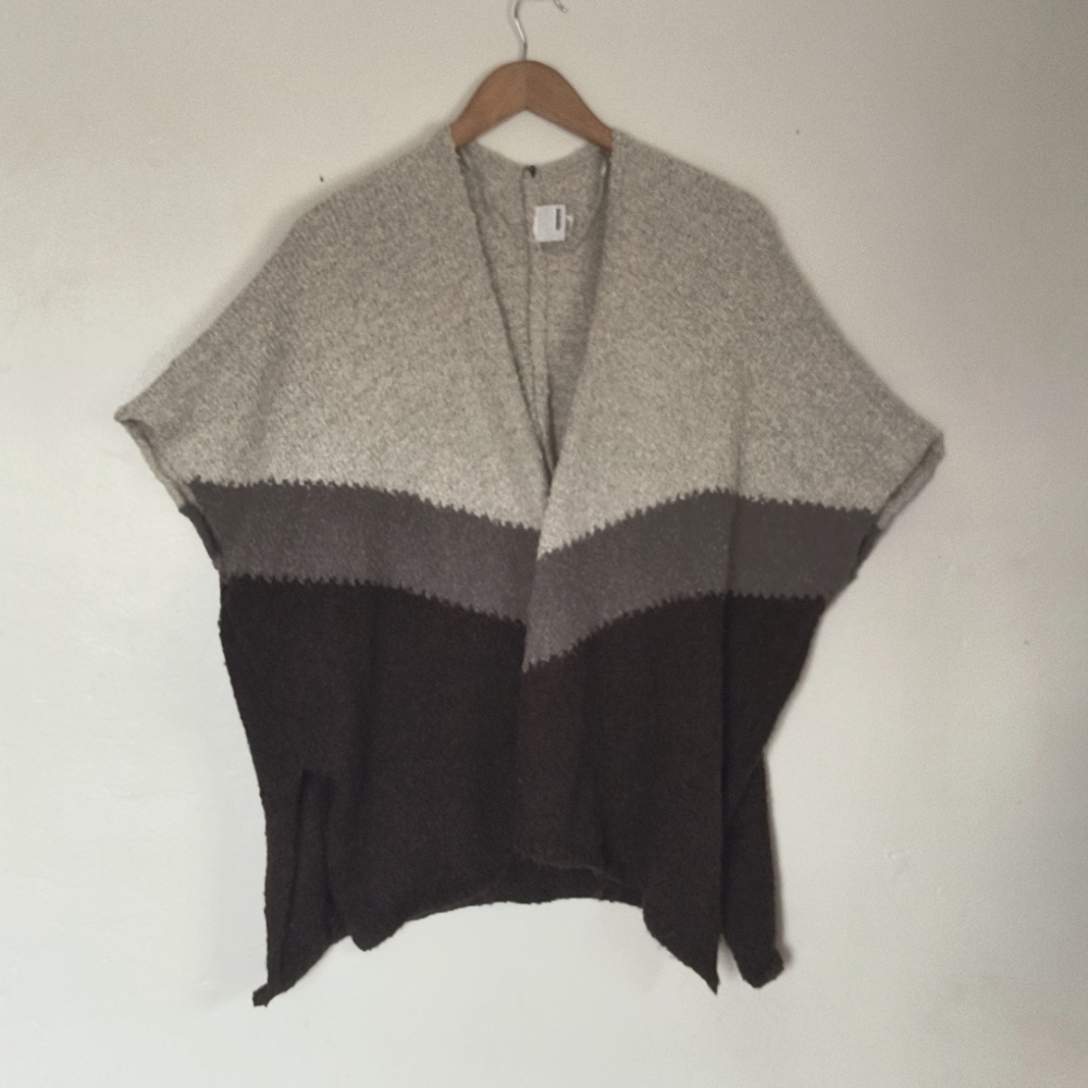 Sonoma Open Front Sweater Pancho Sz Large